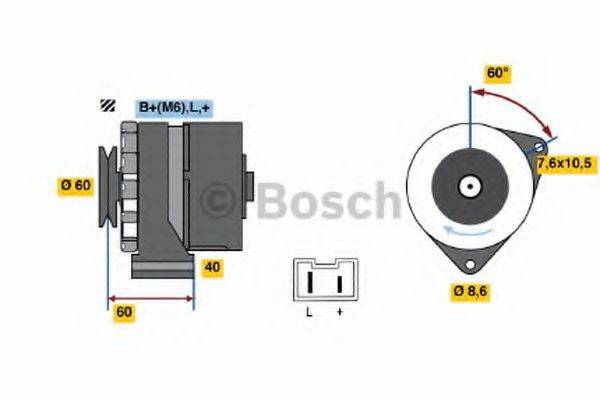 BOSCH 0986032080 Генератор