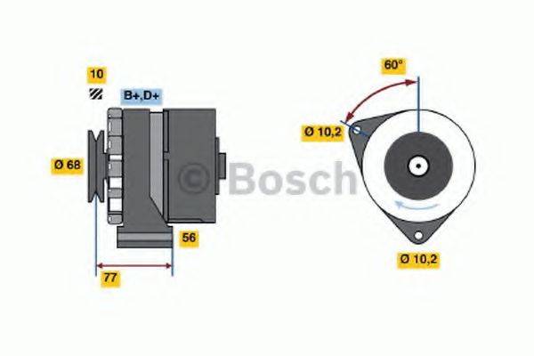 BOSCH 0986033710 Генератор