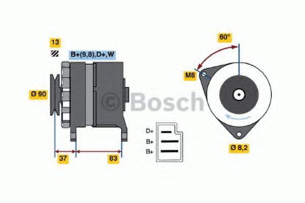 BOSCH 0986033940 Генератор