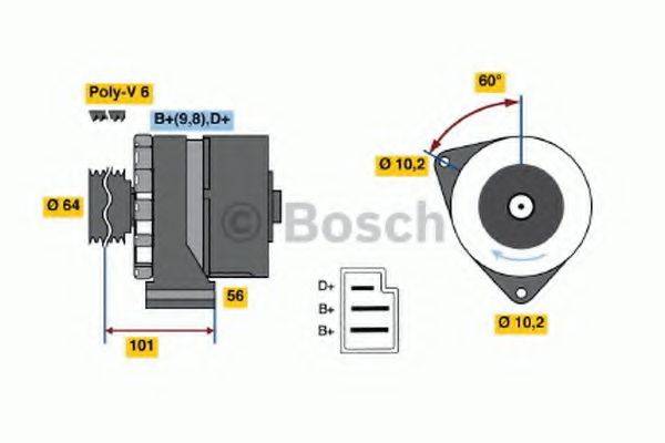 BOSCH 0120489327 Генератор