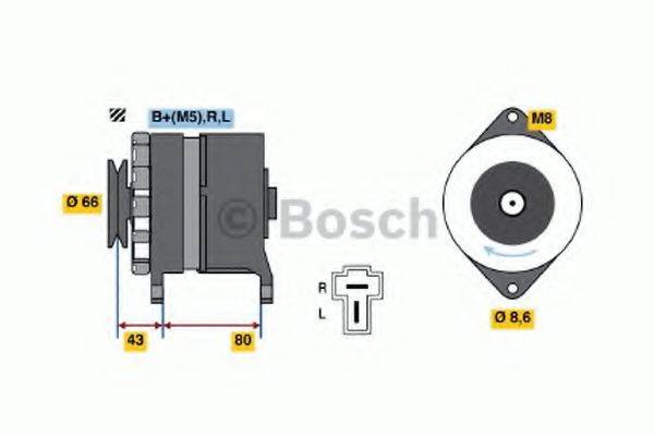 BOSCH 0986034311 Генератор