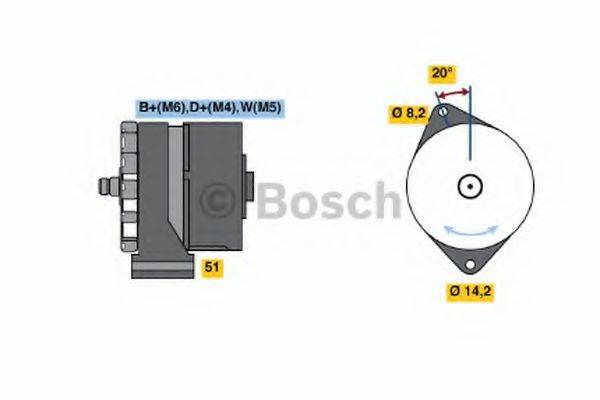 BOSCH 0986034350 Генератор