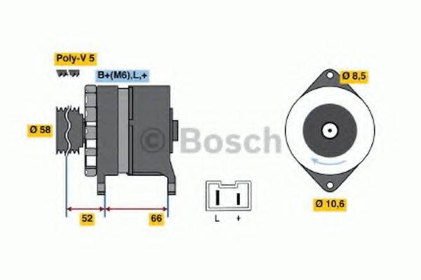 BOSCH 0986034810 Генератор