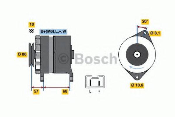 BOSCH 0986034861 Генератор