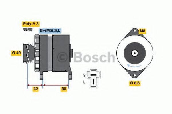 BOSCH 0986035411 Генератор