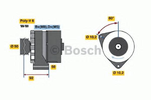 BOSCH 0120468058 Генератор