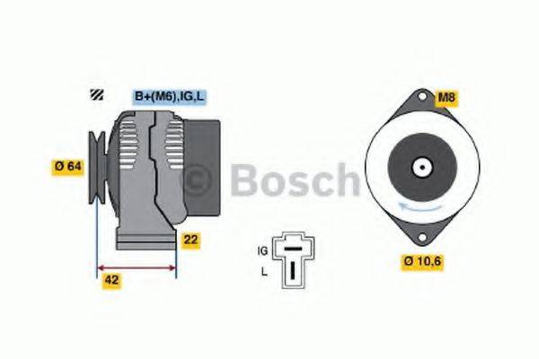 BOSCH 0986036641 Генератор