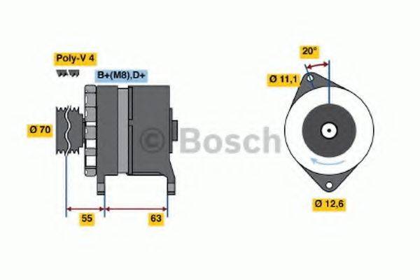 BOSCH 0986036780 Генератор