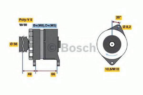 BOSCH 0986036831 Генератор