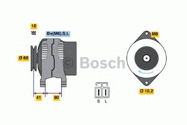 BOSCH 0986037521 Генератор