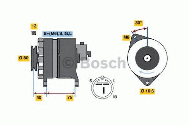 BOSCH 0986037811 Генератор