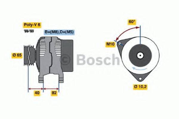 BOSCH 0986038180 Генератор