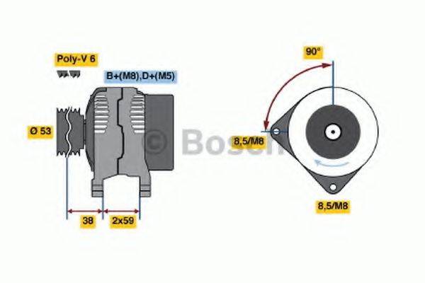 BOSCH 0123320021 Генератор