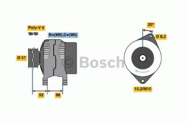 BOSCH 0986038750 Генератор