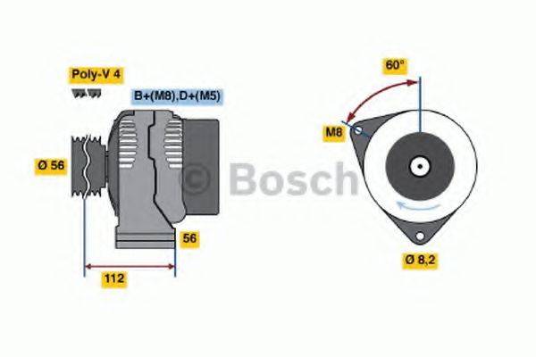 BOSCH 0123335001 Генератор