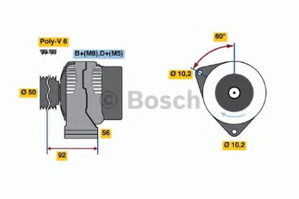 BOSCH 0986041320 Генератор