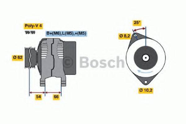 BOSCH 0986040011 Генератор