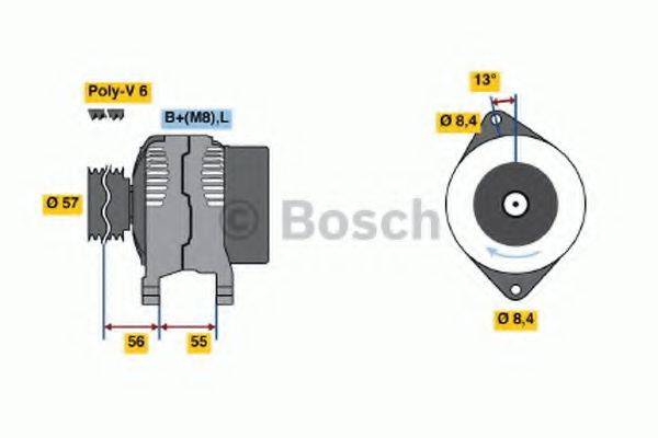 BOSCH 0986040370 Генератор