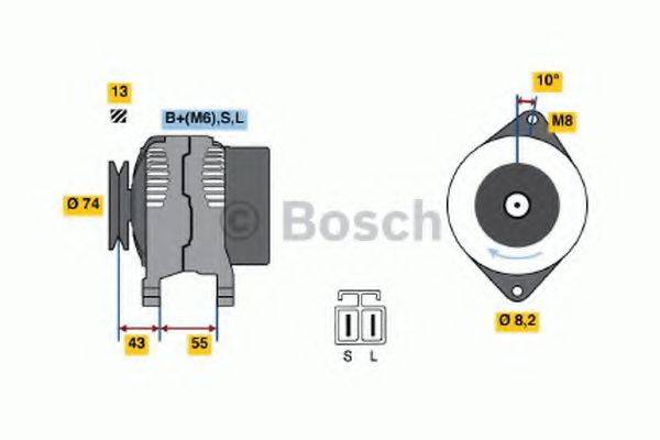 BOSCH 0986040481 Генератор