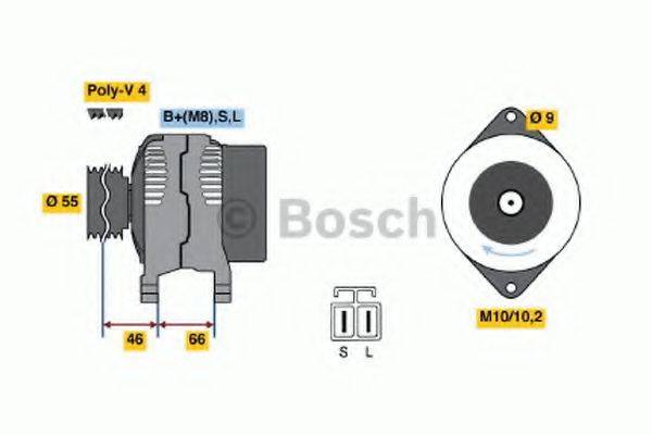 BOSCH 0986040491 Генератор