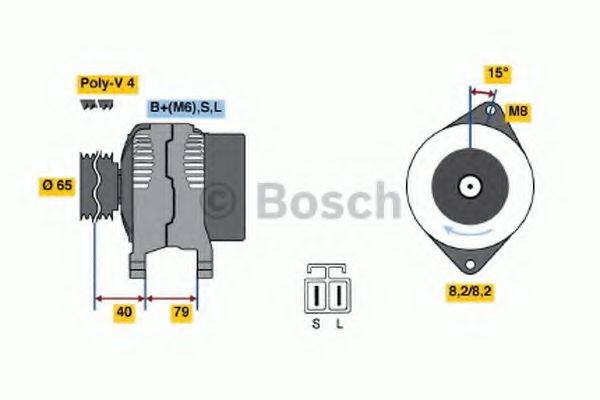 BOSCH 0986040511 Генератор