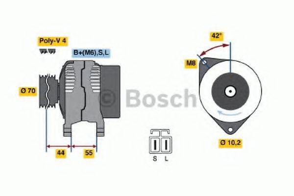 BOSCH 0986040521 Генератор