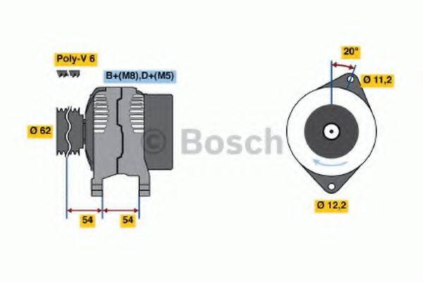 BOSCH 0986040631 Генератор