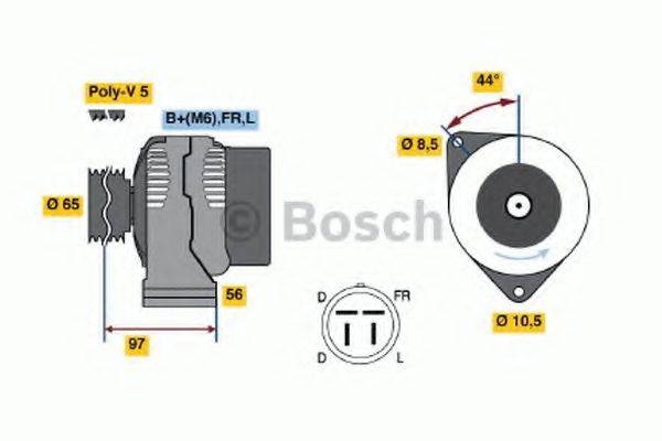 BOSCH 0986040830 Генератор