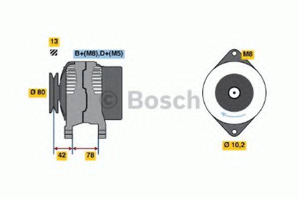 BOSCH 0986040850 Генератор