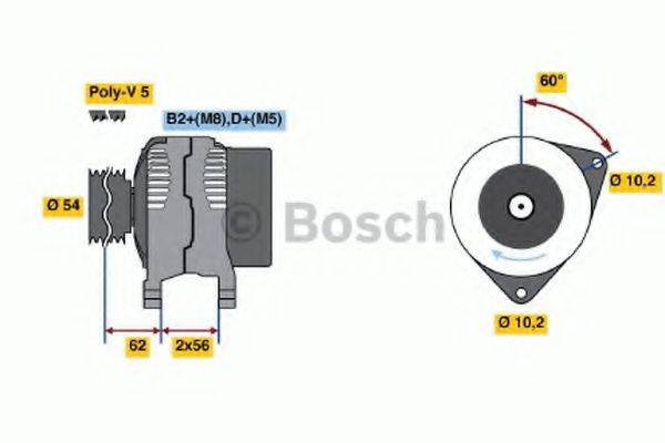 BOSCH 0986043960 Генератор