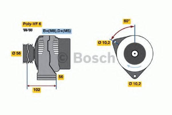 BOSCH 0123510102 Генератор