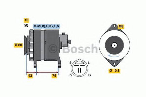 BOSCH 0986041781 Генератор