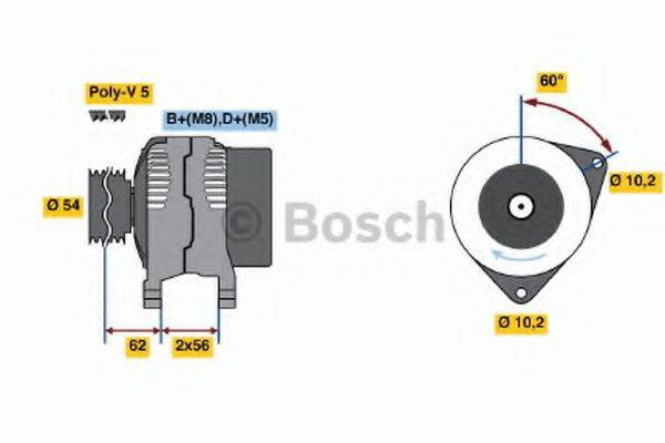 BOSCH 0123100003 Генератор