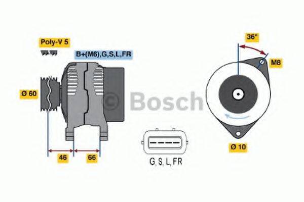 BOSCH 0986042301 Генератор