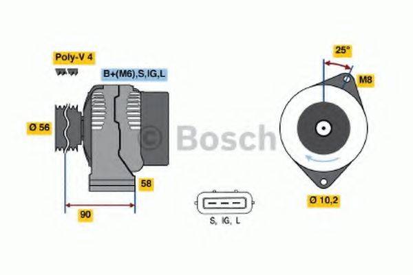 BOSCH 0986042991 Генератор