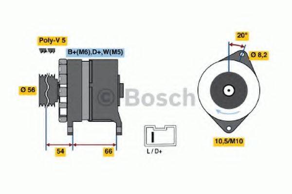 BOSCH 0986043151 Генератор