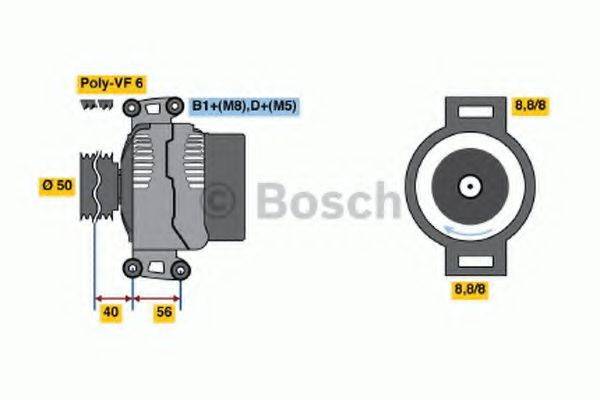 BOSCH 0986043900 Генератор