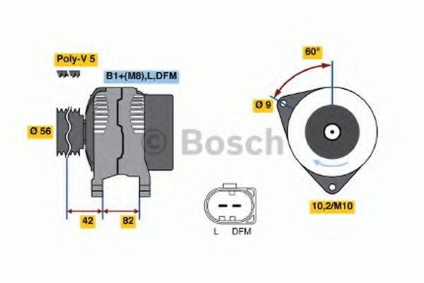 BOSCH 0986044300 Генератор