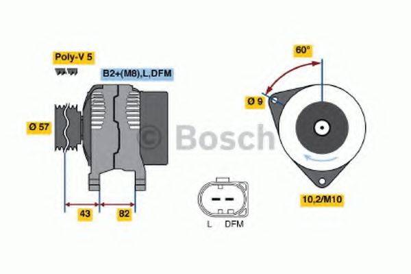 BOSCH 0986044310 Генератор