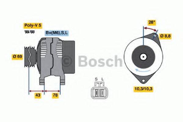 BOSCH 0986044721 Генератор