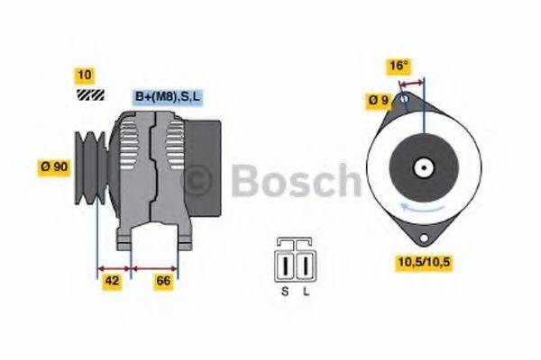 BOSCH 0986045521 Генератор