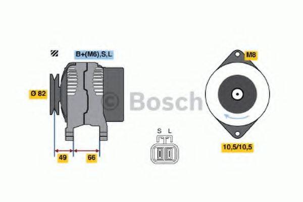 BOSCH 0986045531 Генератор