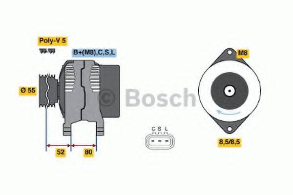 BOSCH 0986045741 Генератор