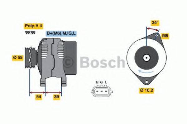 BOSCH 0986045841 Генератор