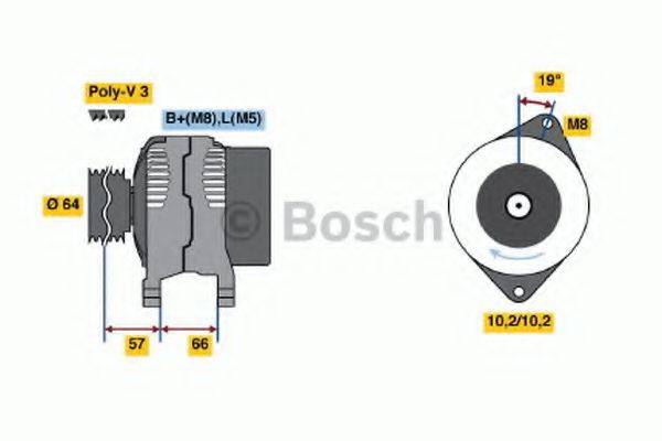 BOSCH 0986045981 Генератор