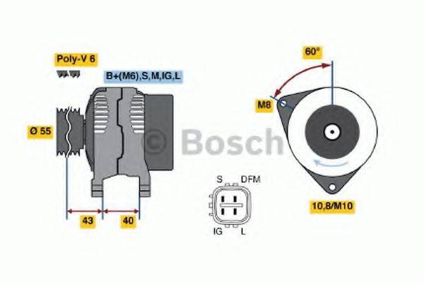 BOSCH 0124315016 Генератор