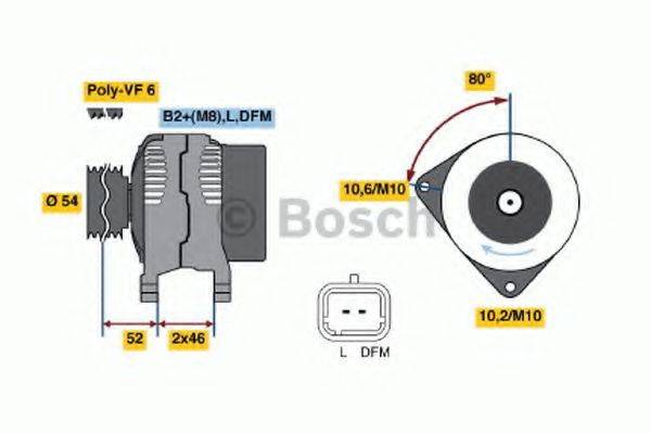 BOSCH 0986046240 Генератор