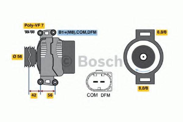 BOSCH 0986046300 Генератор