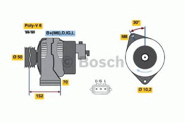 BOSCH 0986046531 Генератор