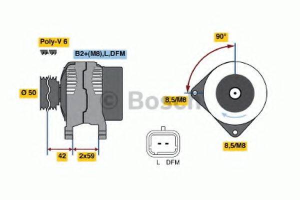 BOSCH 0986047370 Генератор